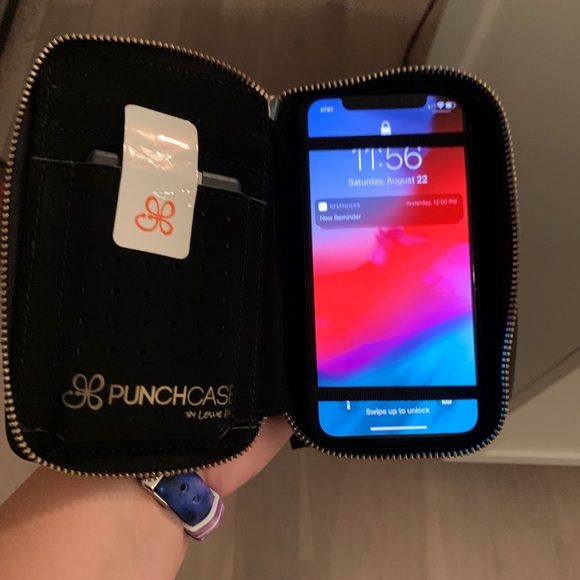 Punchcase Black Fringe Clutch with Phone Battery - Picture 4 of 4